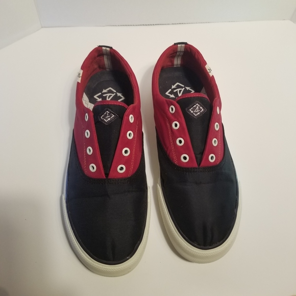 Sperry - Mens Cloth Shoes - Red/Black Size 11 1/2 - Picture 10 of 13
